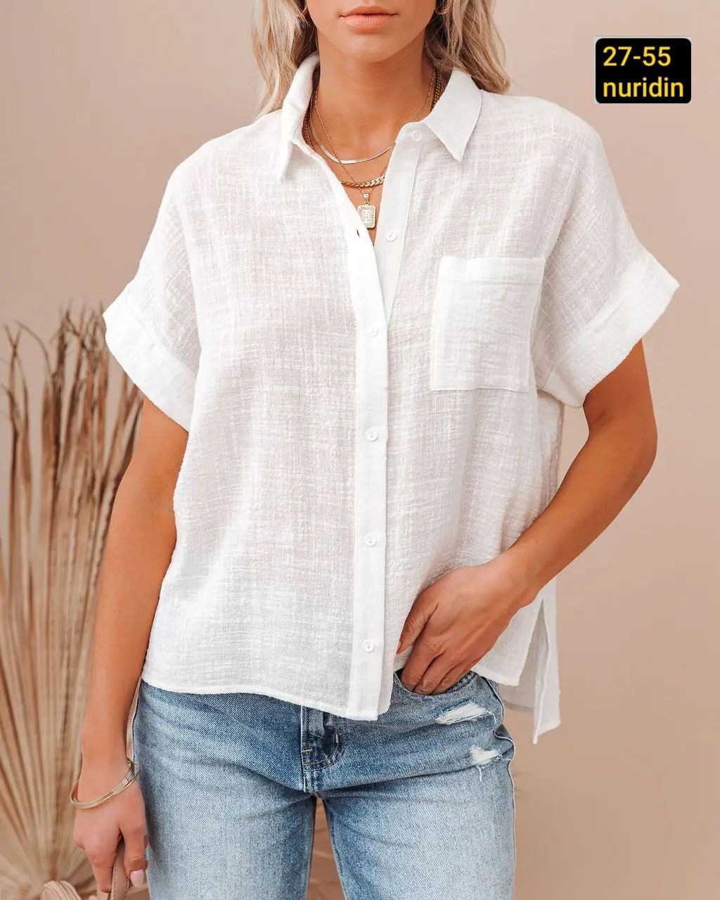 рубашка женская из хлопка,летняя хлопковая льняная рубашка для женщин с короткими рукавами,рубашка женская белая,рубашка женская повседневная,