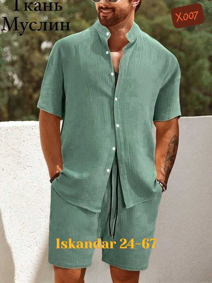 летние костюмы мужские,костюм мужской,мужской костюм двойка шорты+рубашка,мужской костюм двойка,одежда для мужчин