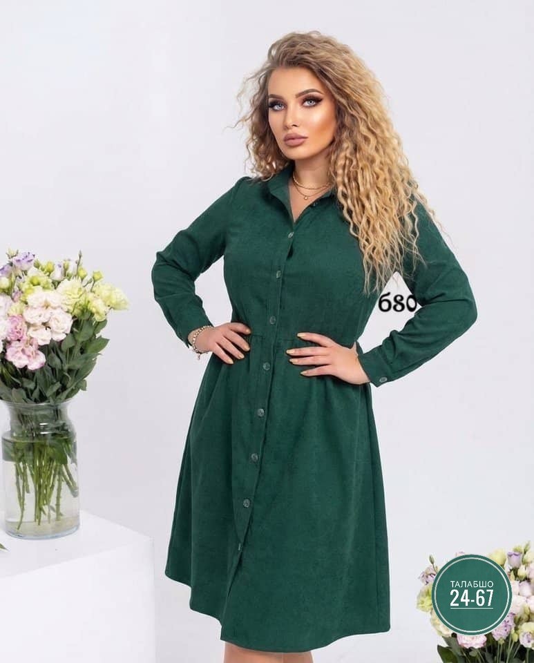 платье,платье-рубашка,женская платья,женское вельветовое платье,платье стильное