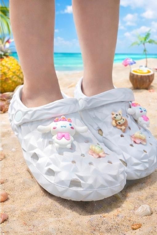 кроксы с хелло китти,кроксы хеллоу китти,детские сандалии,летние тапочки,тапочки детские