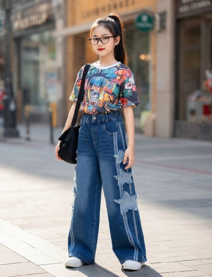 джинсы для девочек,джинсы детские,джинсы детский,джинсы для девочки широкие,брюки джинсы