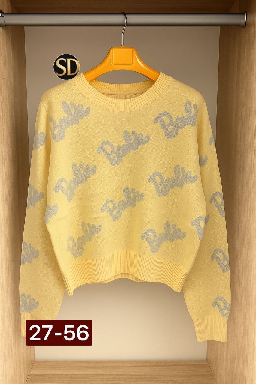 свитер оверсайз вязаный barbie lucky fashion,свитер женский,кофта женская,свитер кофта,свитер