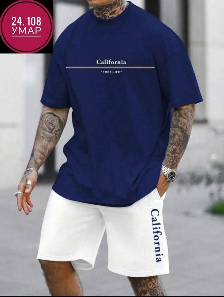 футболка и шорты комплект,спортивные костюмы,,спортивные мужские костюмы,мужская футболка