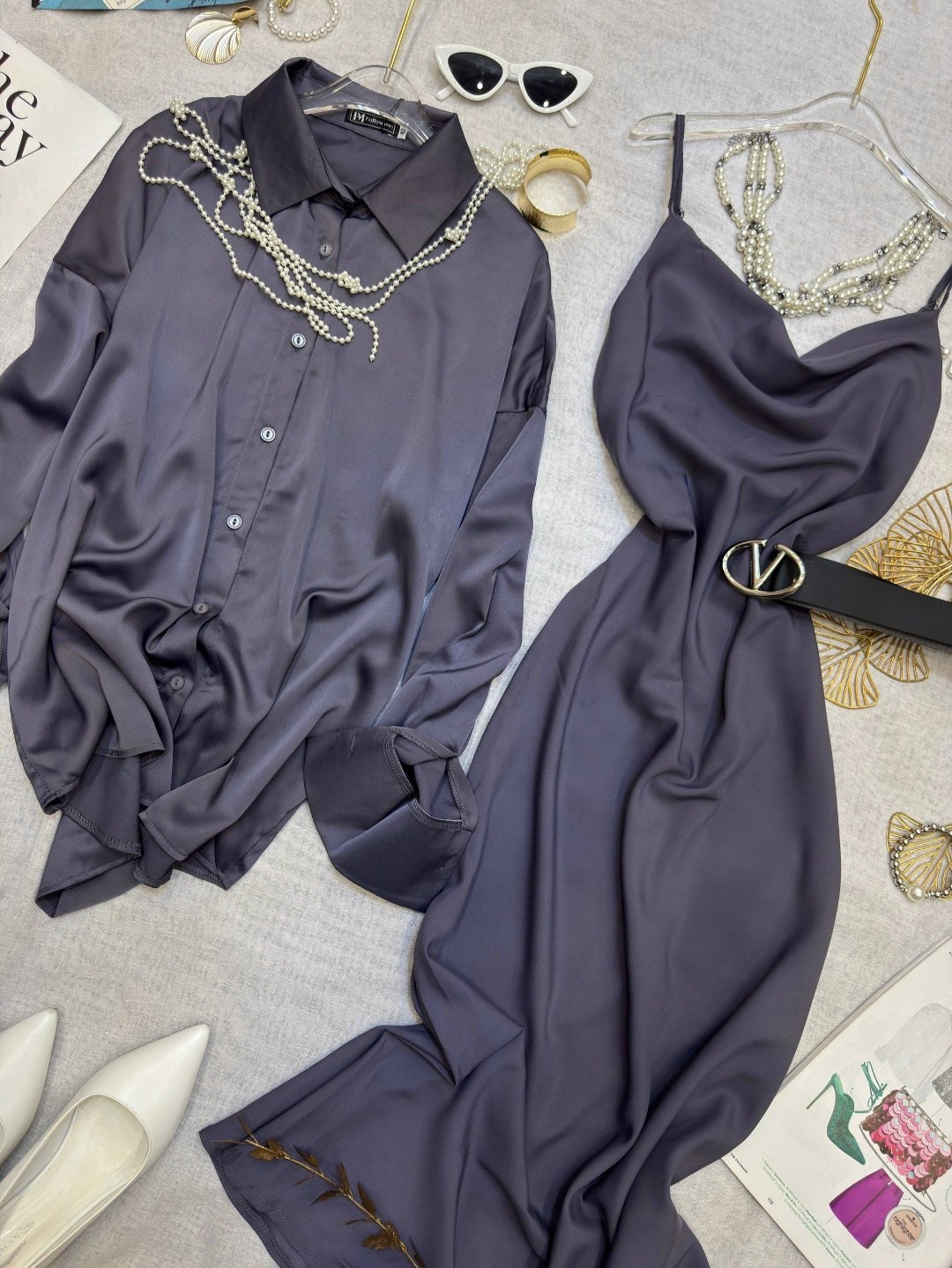 костюм шелковый,,атласное платье,костюм женский,комплект из платья