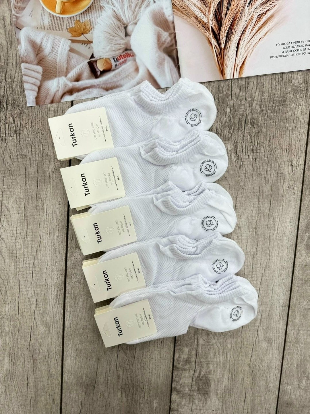 носки белые короткие набор 10 пар turkan,носки женские,носки белые женские,носки белые короткие набор 10 пар,носки женские 10 пар
