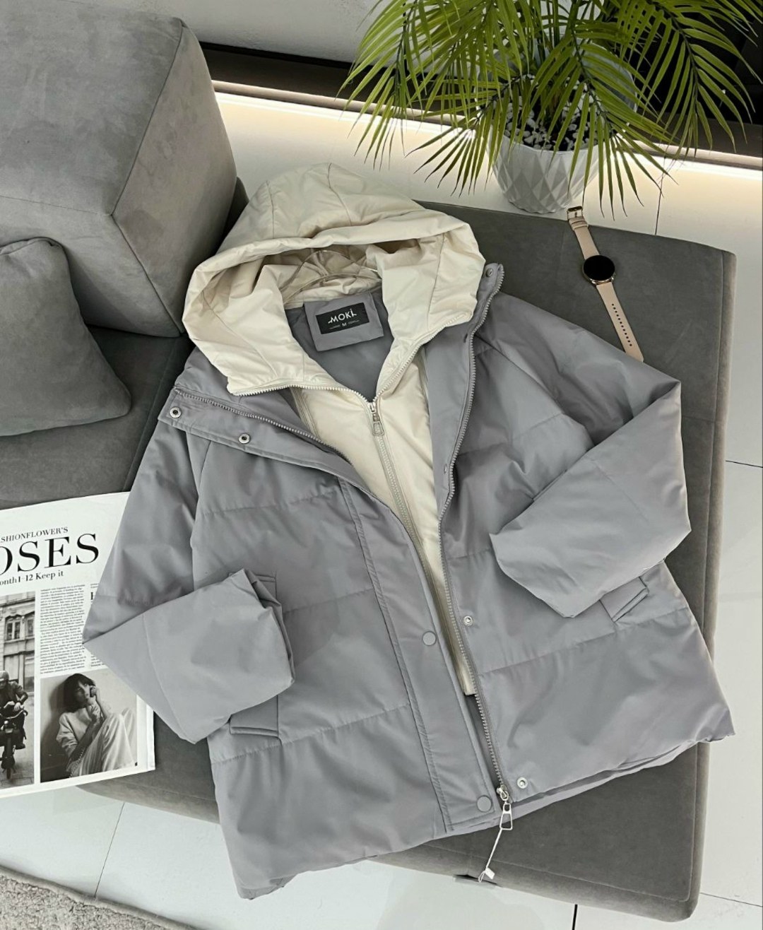 куртка женская бежевая,демисезонная куртка с капюшоном kate&tori,куртка женская демисезонная,женская куртка,куртка