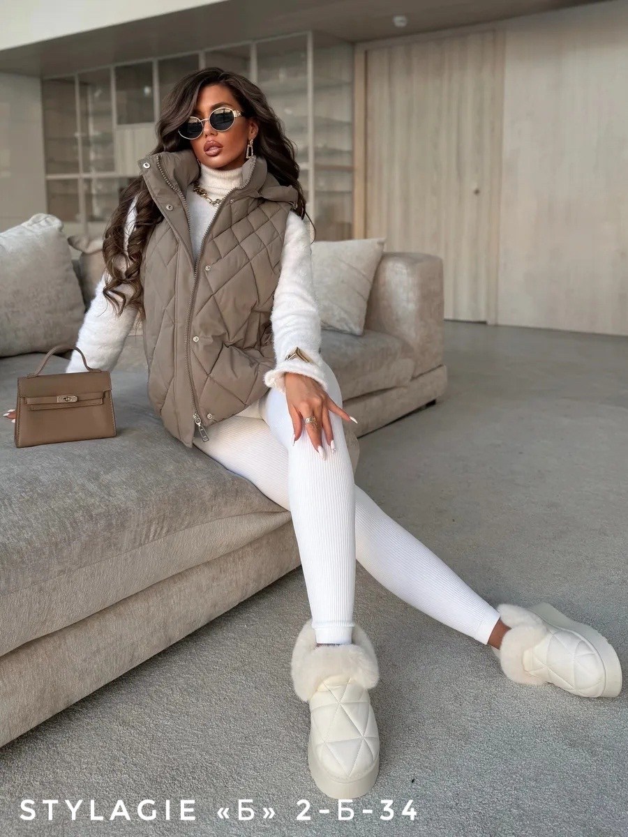 женская жилетка,женские жилеты,жилет утепленный стеганный демисезонный renzari,жилетка,жилет демисезонный