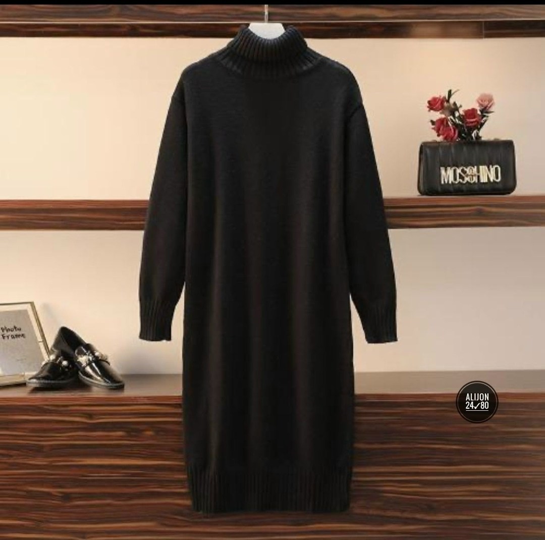 платье свитер вязаное,платье-свитер,вязаное платье-свитер женское с высоким воротом,теплое платье свитер,женское платье вязаное