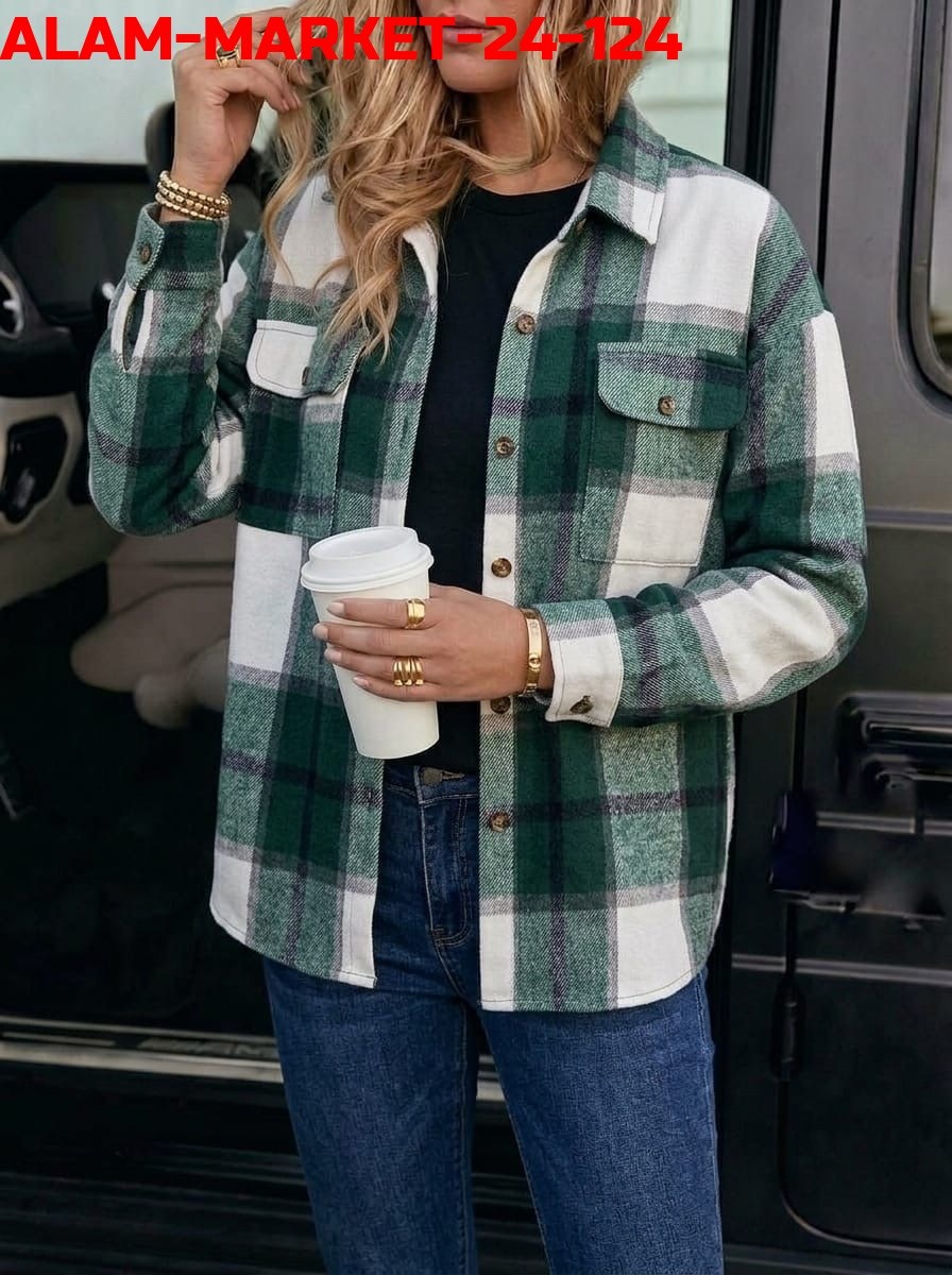 рубашка женская клетка оверсайз теплая,женская повседневная винтажная клетчатая рубашка-топ s светло-зеленый,женская клетчатая рубашка,рубашка женская в клетку,рубашка оверсайз в клетку женская