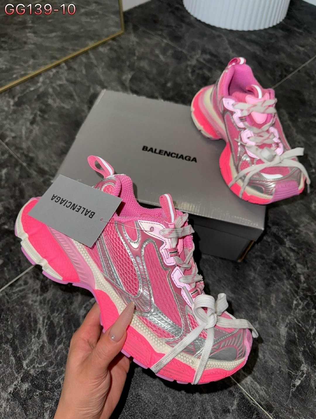 кроссовки женские balenciaga,женские кроссовки balenciaga 3xl серебристые с розовым,женские кроссовки balenciaga 3xl серебристые с розовым lm-18153,кроссовки женские balenciaga 3xl,кроссовки balenciag