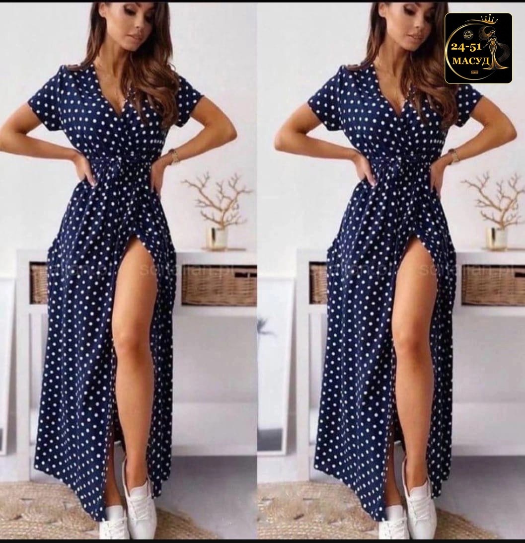длинное платье в горошек,летнее длинное платье,летнее платье,платье в горошек,платье модное