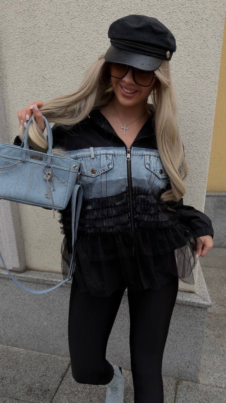 куртка модная,джинсовая куртка с плащевкой,джинсовая куртка,куртка женская,женские джинсовые куртки