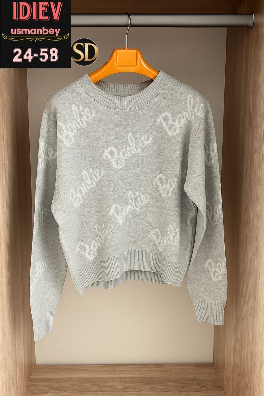 женский свитер,женская кофта,свитер кофта,свитер,свитер оверсайз вязаный barbie