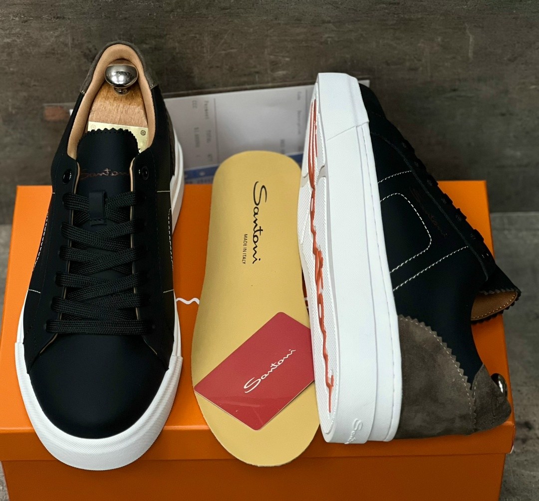 мужские кеды,кеды мужские santoni,кеды мужские кожаные,,кеды мужские кожаные santoni черные premium