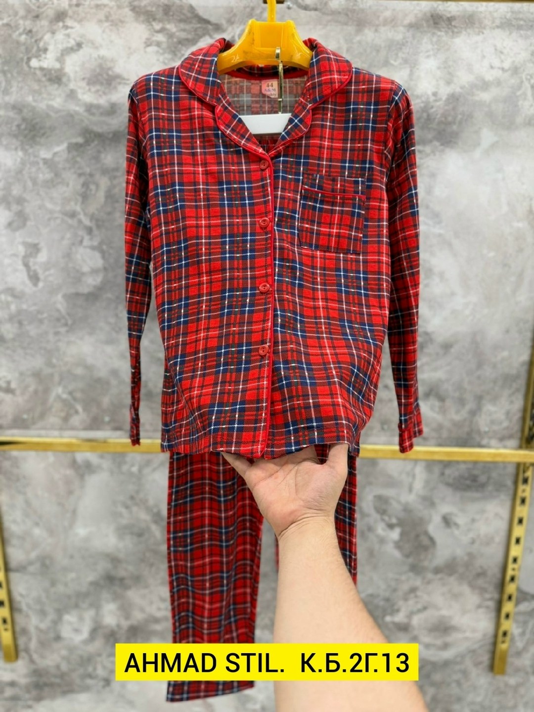 пижама двойка со штанами,женская пижама с брюками в клетку,пижама в клетку со штанами,женская пижама,пижама со штанами и рубашкой в клетку salixa mix