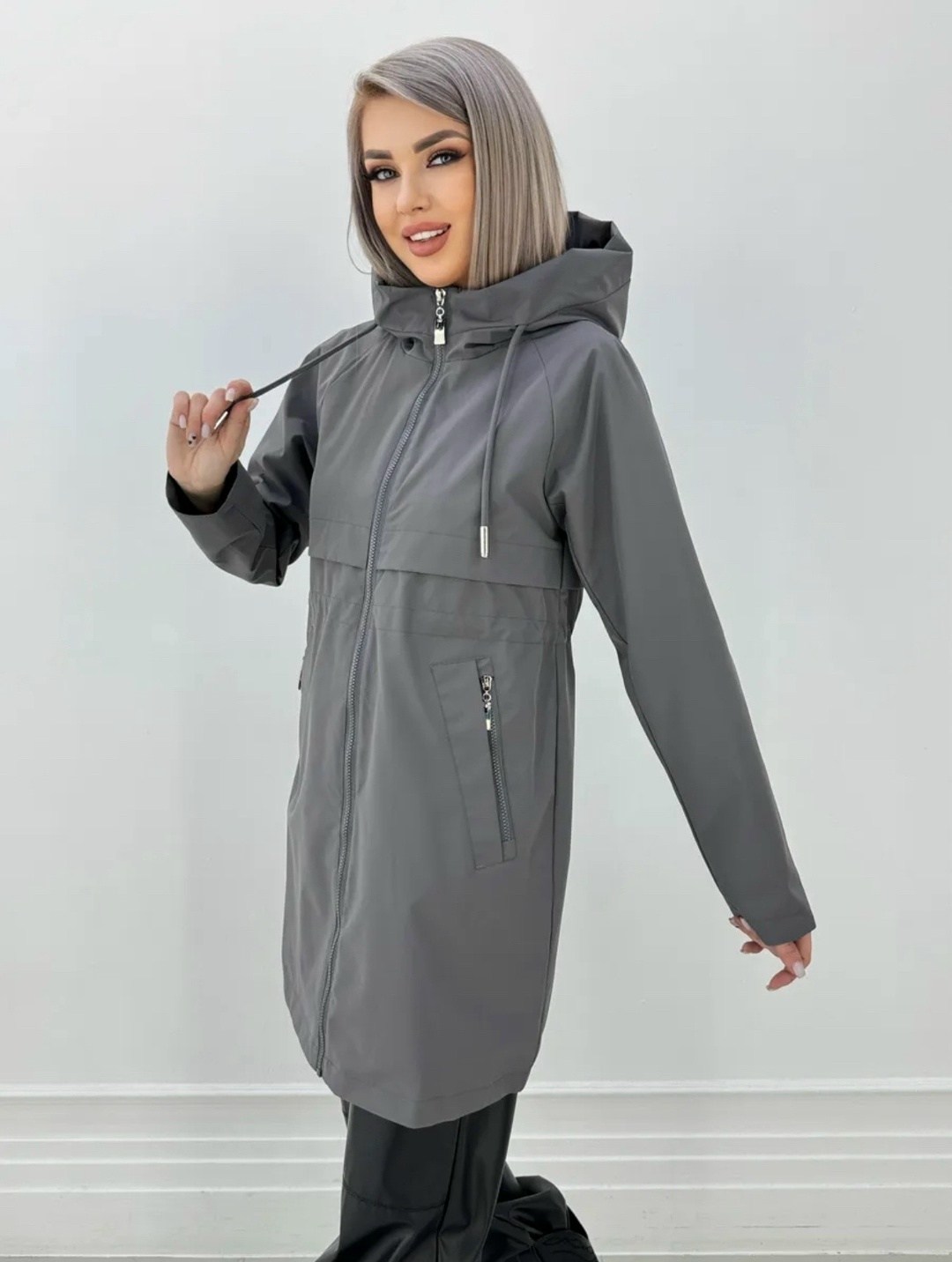 ветровка женская удлиненная с капюшоном,ветровка с капюшоном удлиненная,демисезонная одежда,ветровка женская,куртка демисезонная