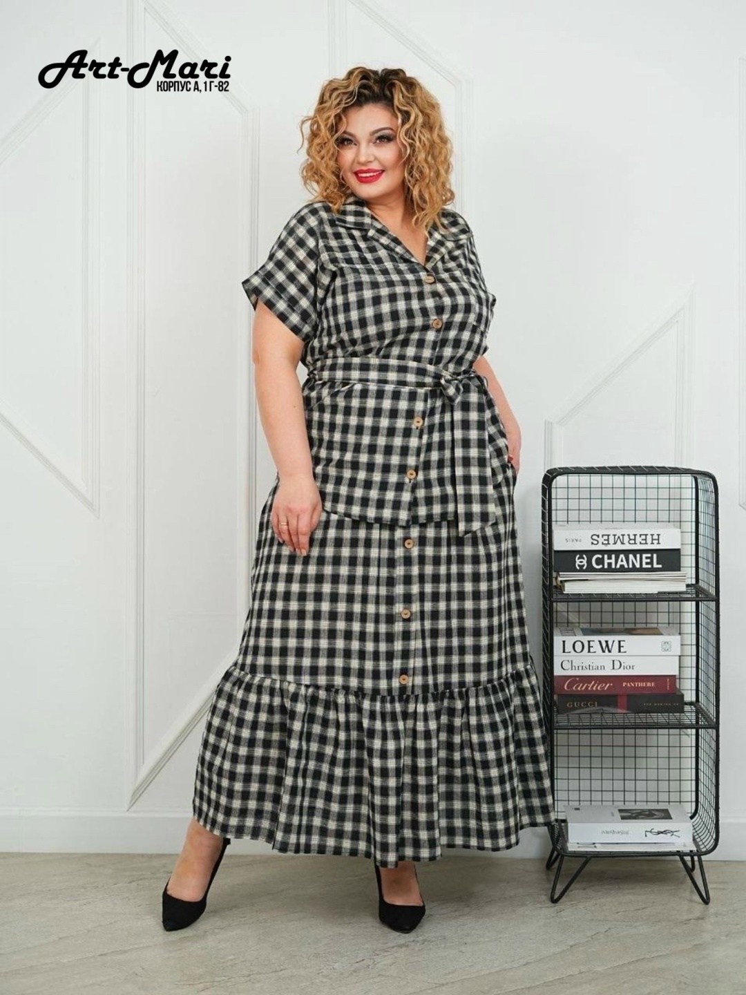 платья в клетку,платья для полных,женское платье в клетку,платье в клетку большие размеры,модное платье