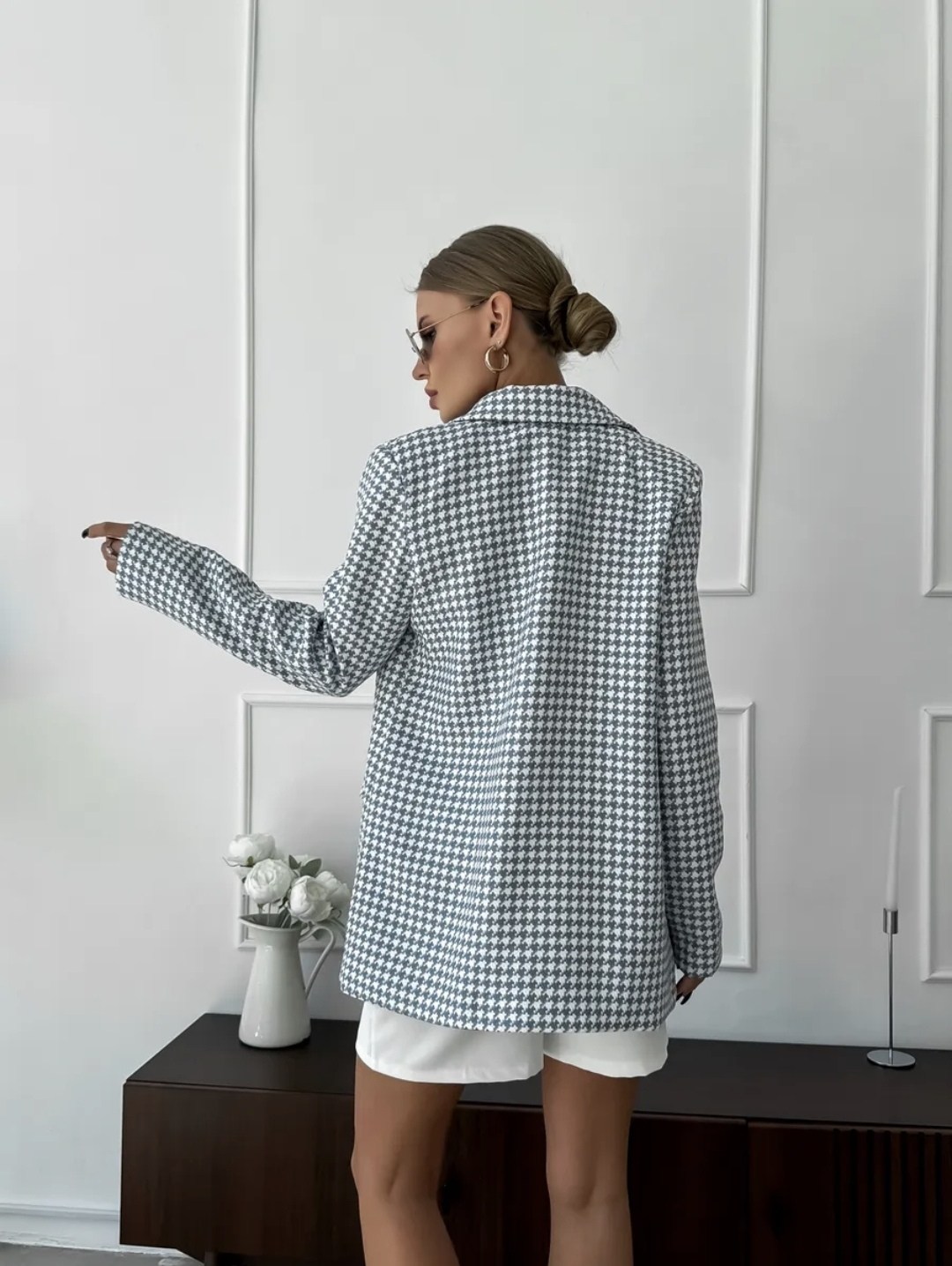 жакет пиджак твидовый,пиджак твидовый,жакет,жакет оверсайз,пиджак гусиная лапка