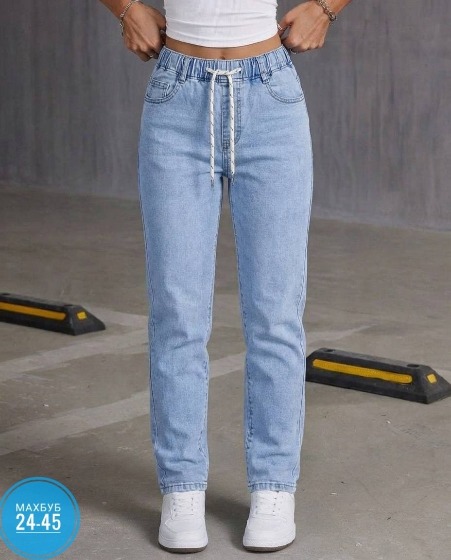 джинсы женские,джинсы,джинсы бананы женские,джинсы на резинке,джинсы мом
