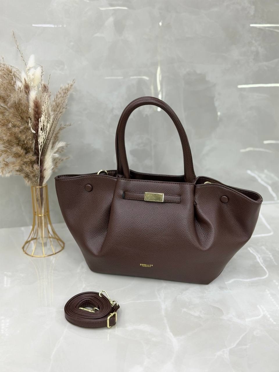 сумка,сумка женская,сумки брендовая,сумка demellier 56-30-31натуральная кожа большой размер,сумка женская demellier шоколадная натуральная замша