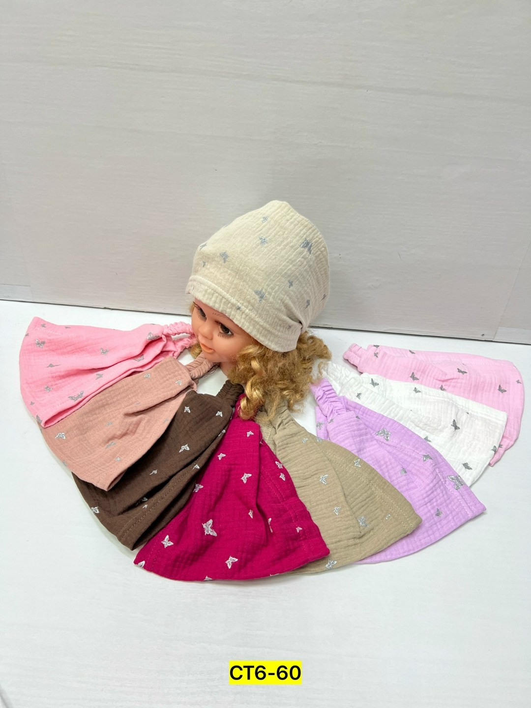 шапка платок,комплект шапки,детская шапочка,шапка для девочек,головной убор