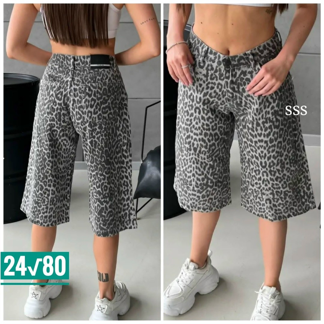 шорты бермуды джинсовые леопардовые широкие y2k,шорты женские с,шорты бермуды джинсовые леопардовые широкие y2k mel`s,шорты бермуды,джинсовые шорты бермуды удлиненные леопардовые