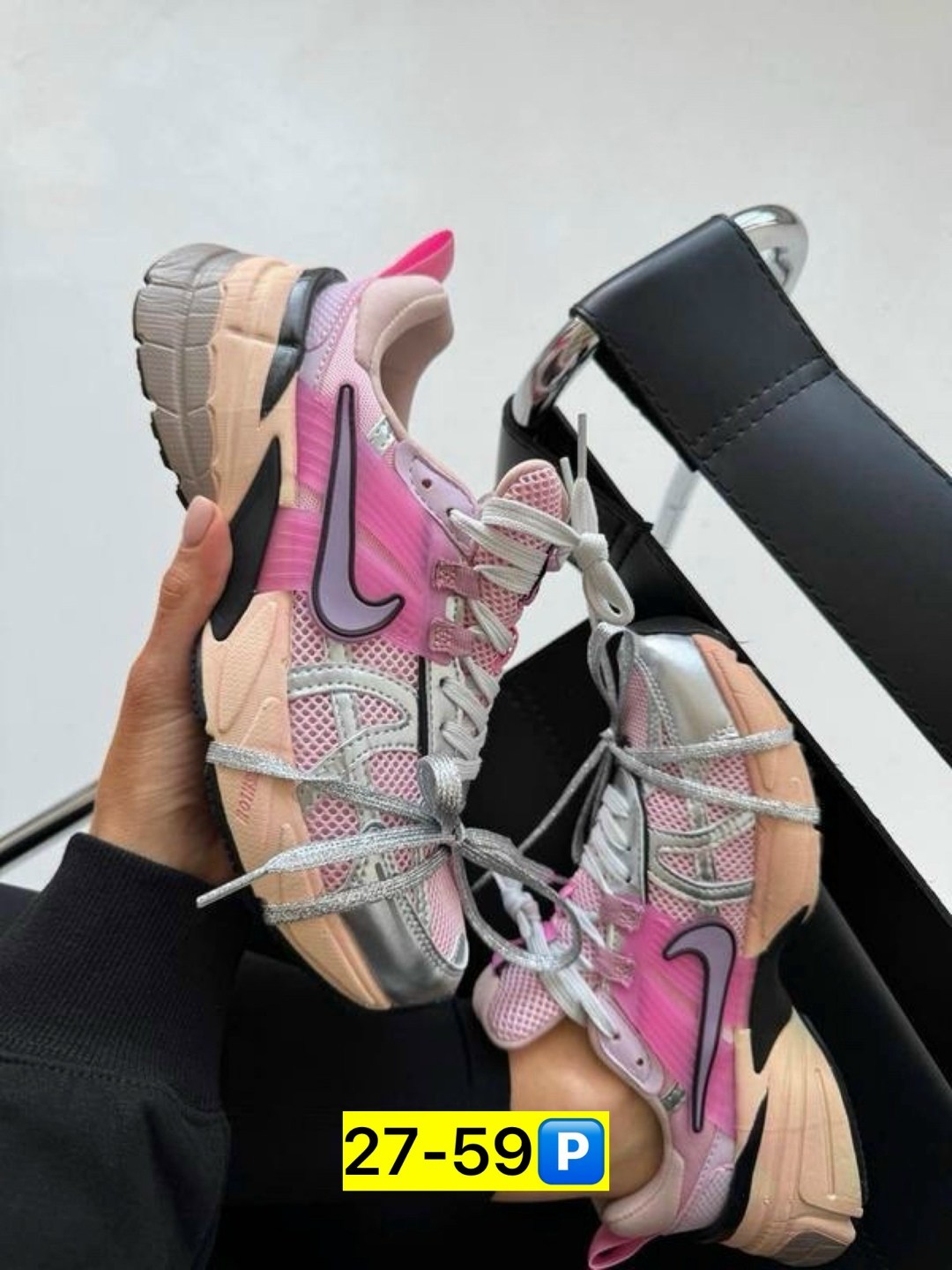 кроссовки nike женские,кроссовки для женщин nike initiator pink,nike кроссовки,женские кроссовки,кроссовки для бега v2k run женские с низким верхом розовые/серебристые nike