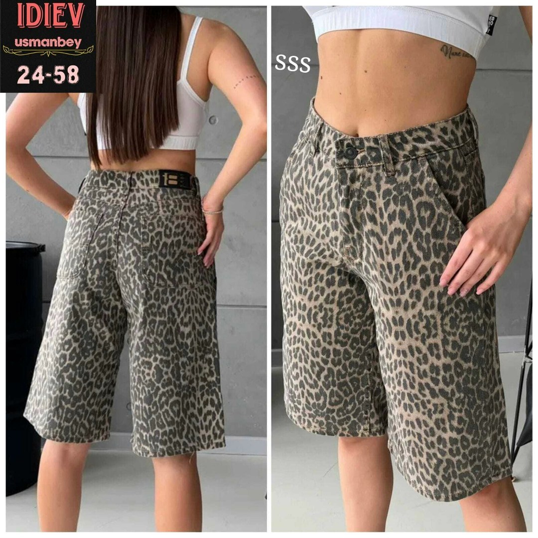джинсовые шорты бермуды удлиненные леопардовые,джинсовые шорты леопардовые wooх,шорты бермуды джинсовые леопардовые широкие y2k,женские джинсовые шорты с леопардовым принтом,джинсовые шорты