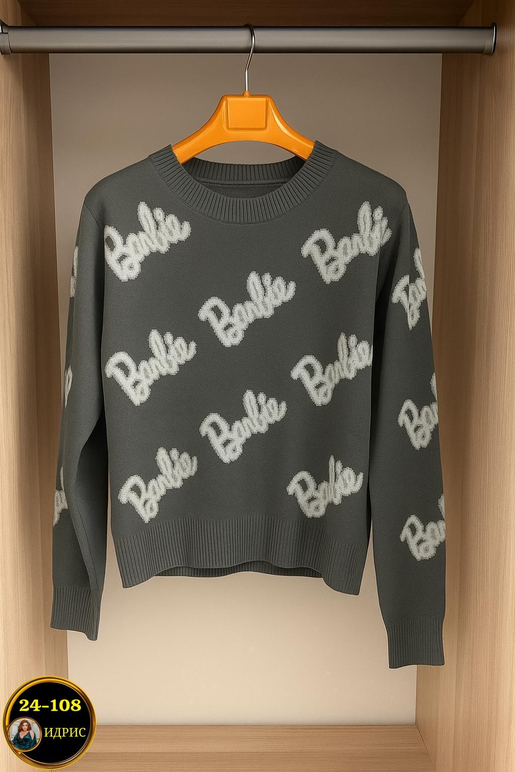 женский свитер,свитер,свитер кофта,женская кофта,свитер оверсайз вязаный barbie