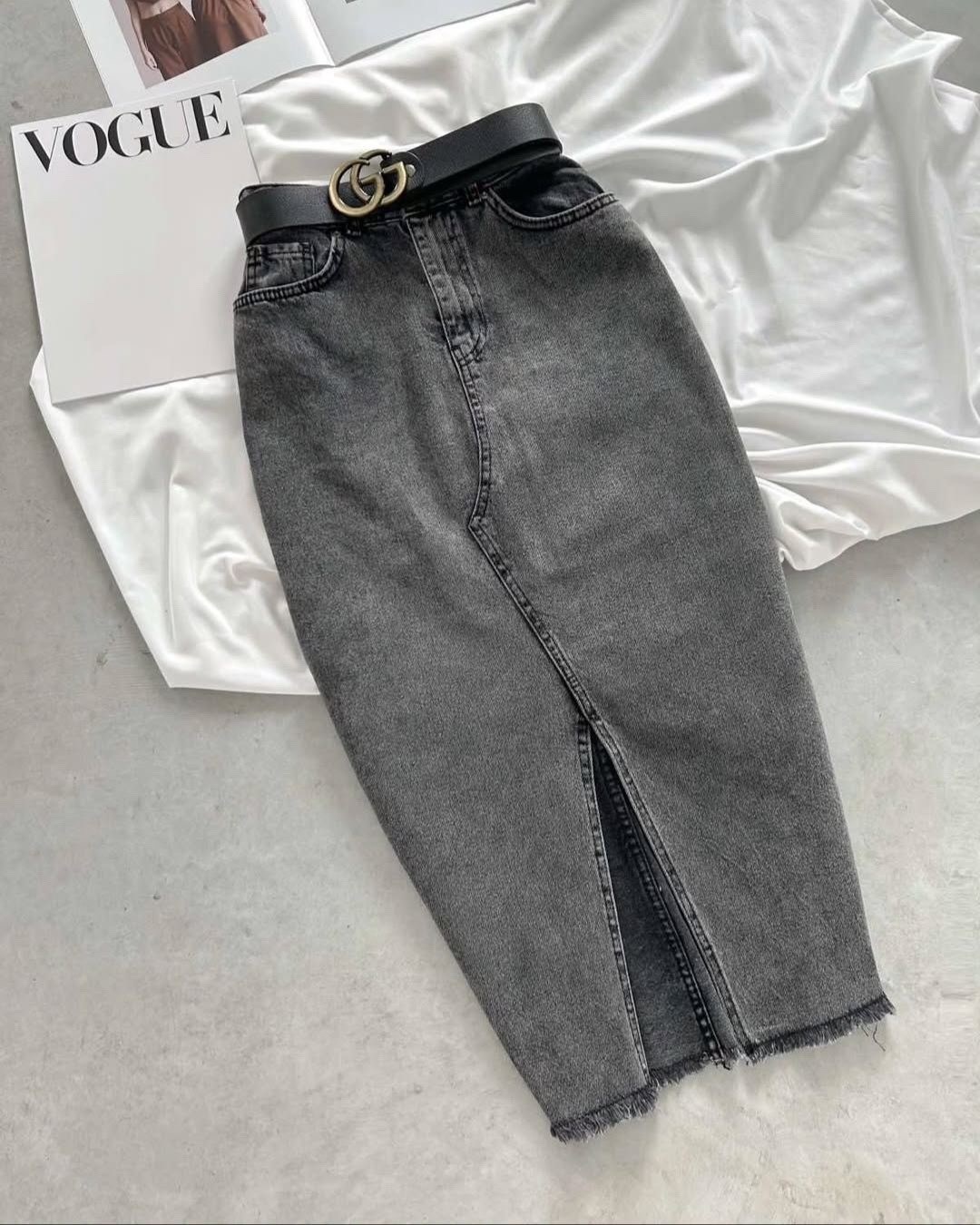 юбка люкс,юбка джинсовая миди с разрезом спереди,юбка джинсовая длинная,джинсовая юбка миди,джинсовая юбка