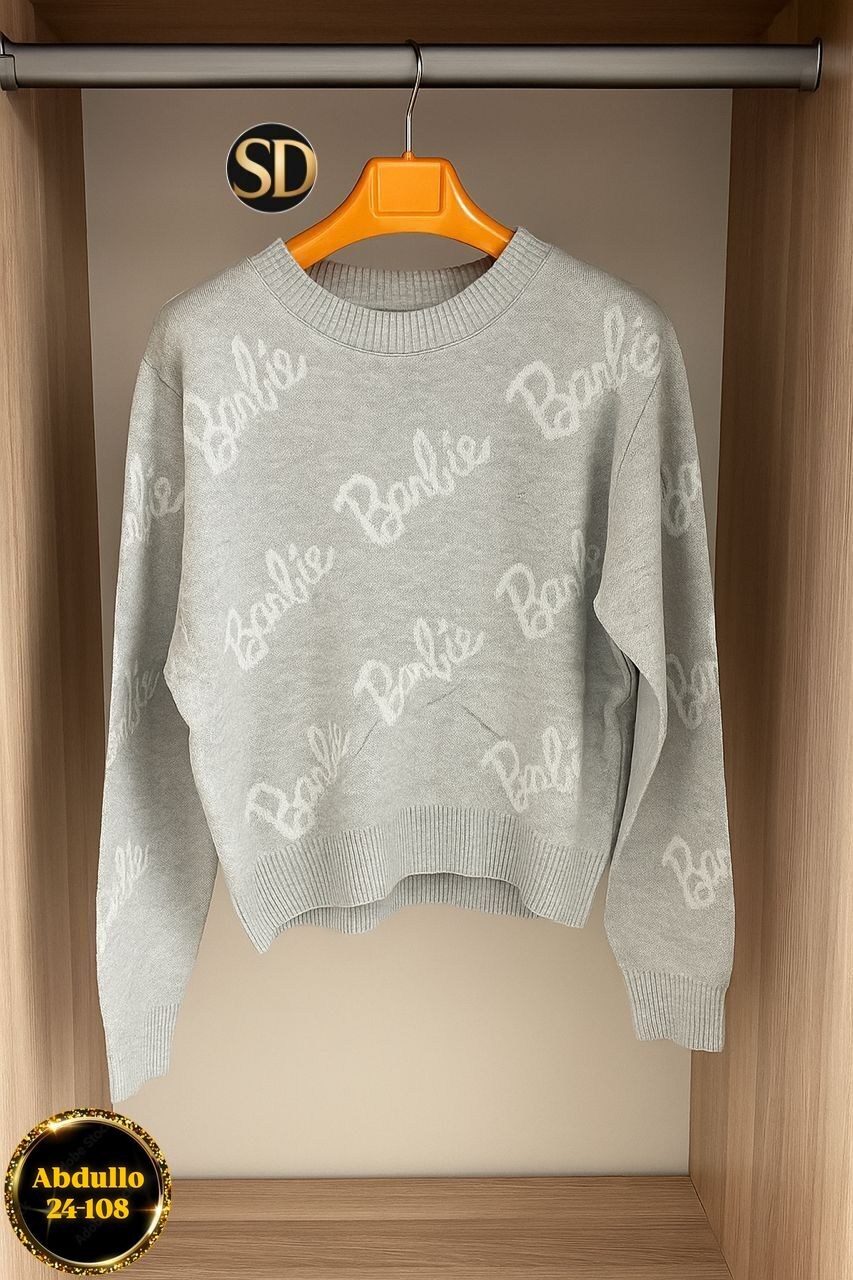 женский свитер,женская кофта,свитер,свитер оверсайз вязаный barbie,свитер оверсайз