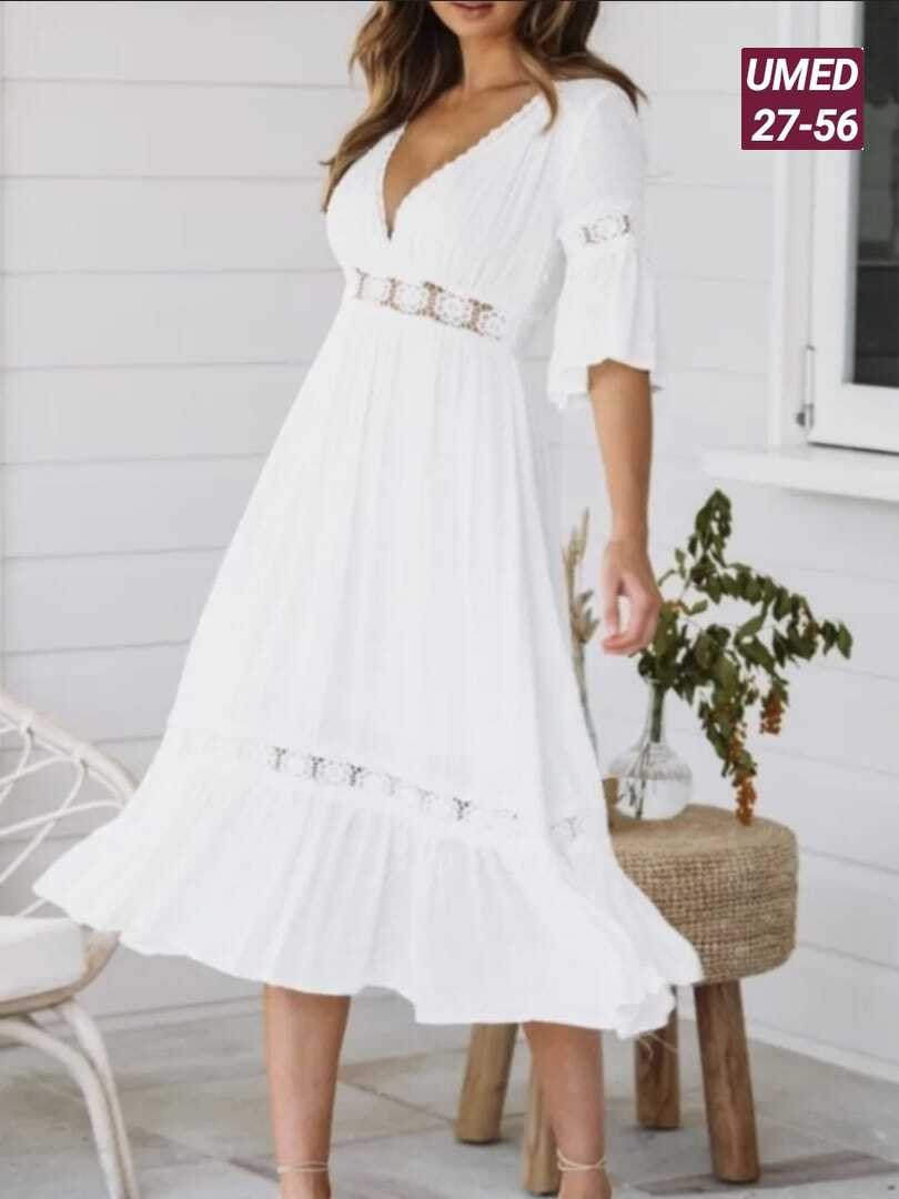 платье летнее белое,белое платье миди,женские длинные платья,кружевное платье,женские платья летние