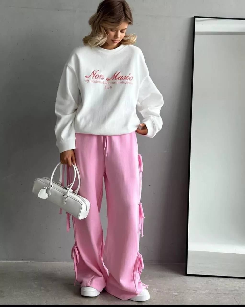 штаны розовые,розовые широкие штаны,розовые брюки,брюки из трикотажа,широкие штаны