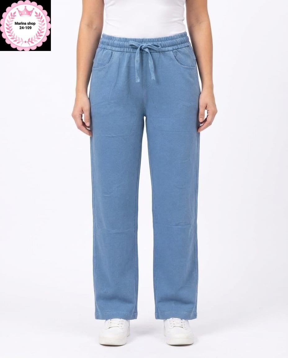 брюки голубые,трикотажные брюки,брюки прямые,брюки женские,брюки летние