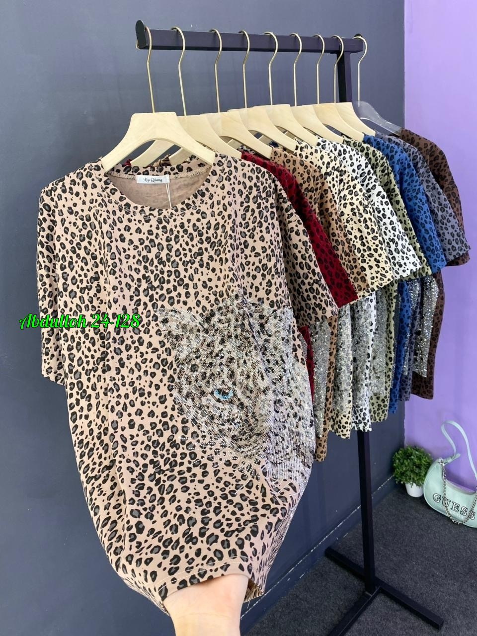 футболка женская леопард,футболки женская,футболка женская 6506 "леопард",женские футболки с принтом,футболка больших размеров женская