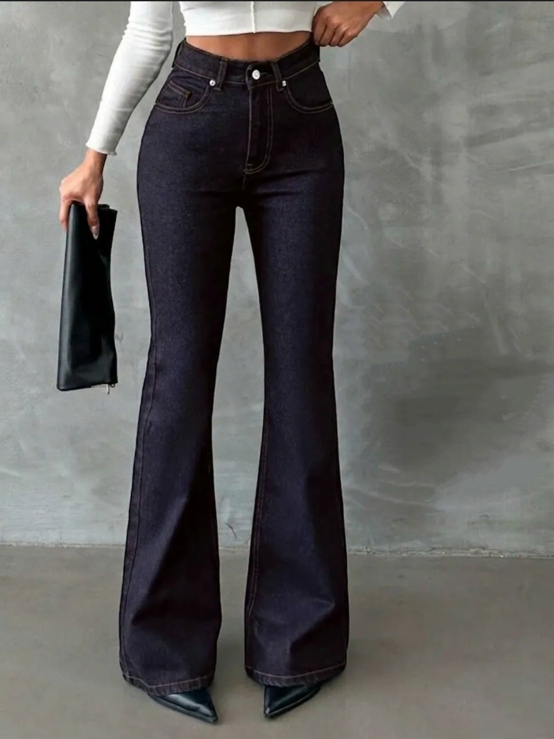 джинсы женские клеш,джинсы женские клеш с высокой посадкой,джинсы женские клеш от колена с высокой посадкой,джинсы клеш от колена прямые,стильные джинсы