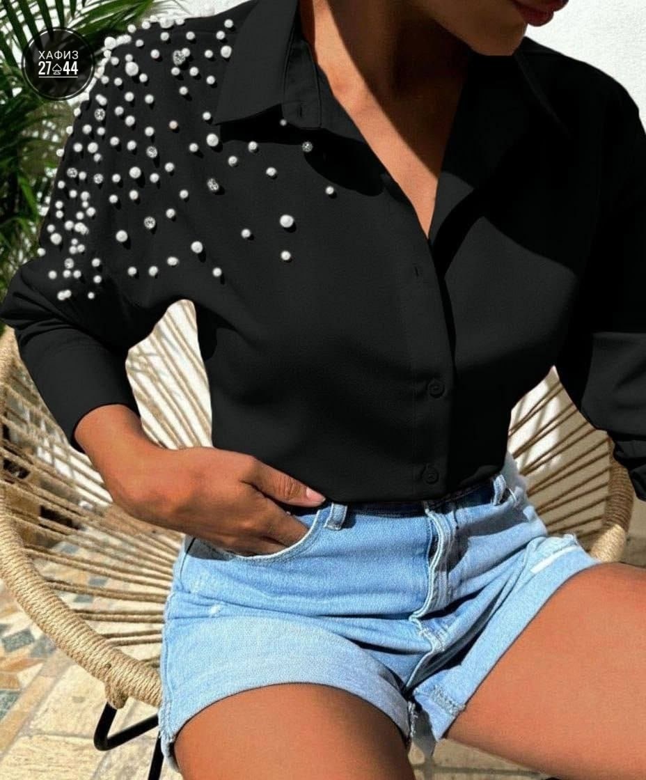 женская рубашка,женская рубашка белая,рубашка со стразами,рубашка нарядная,удлиненная рубашка