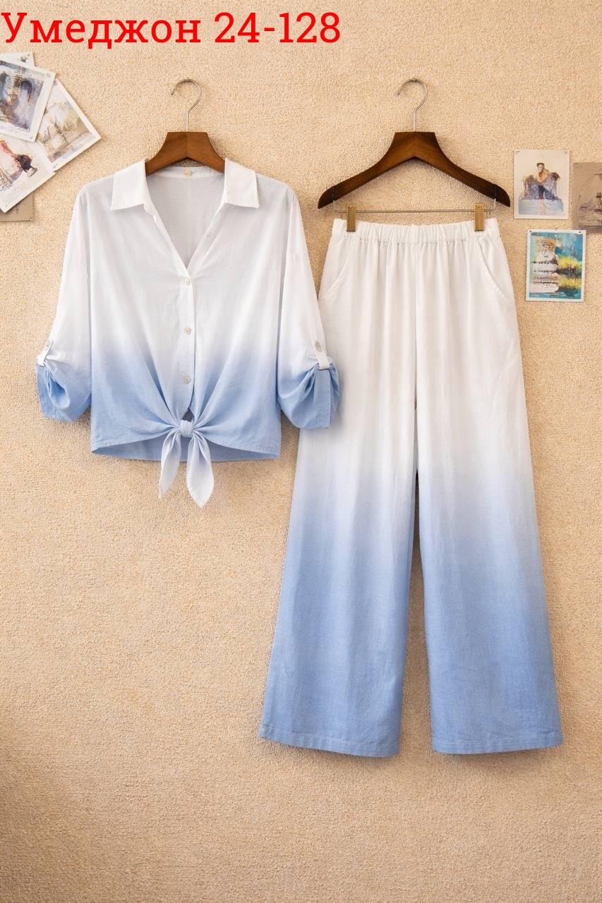 костюм женский,женские брючные костюмы,шифоновая рубашка,брюки комплект,комплект одежды женские