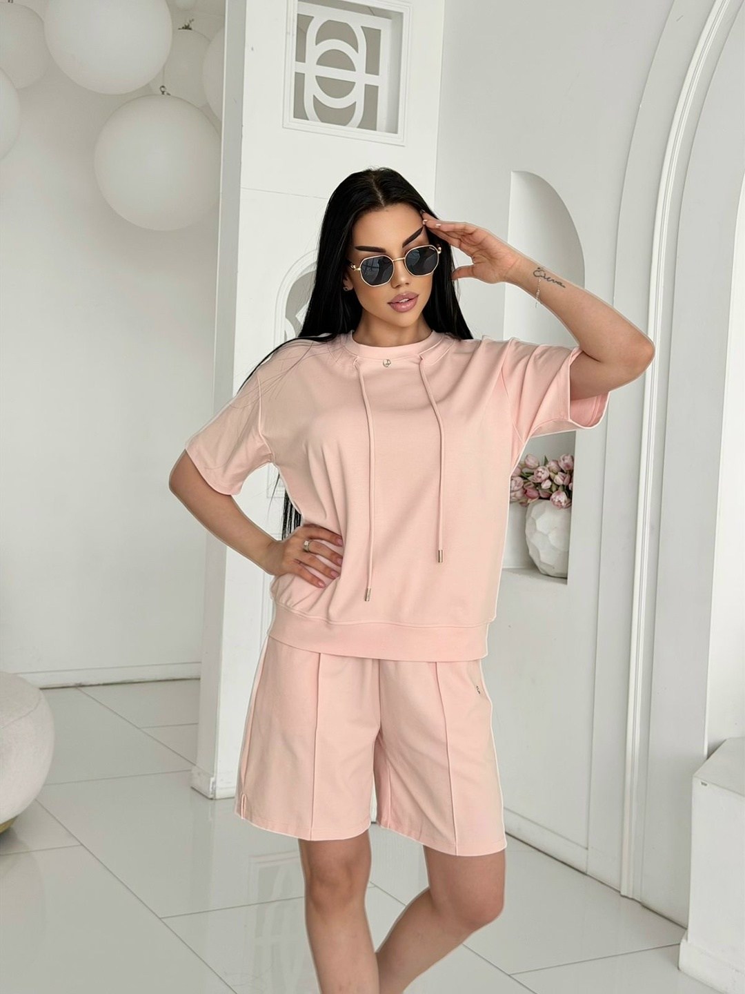 женский костюм с шортами,костюм летний женский с шортами,костюм женский,трикотажный костюм с шортами,костюм женский с шортами летний трикотажный