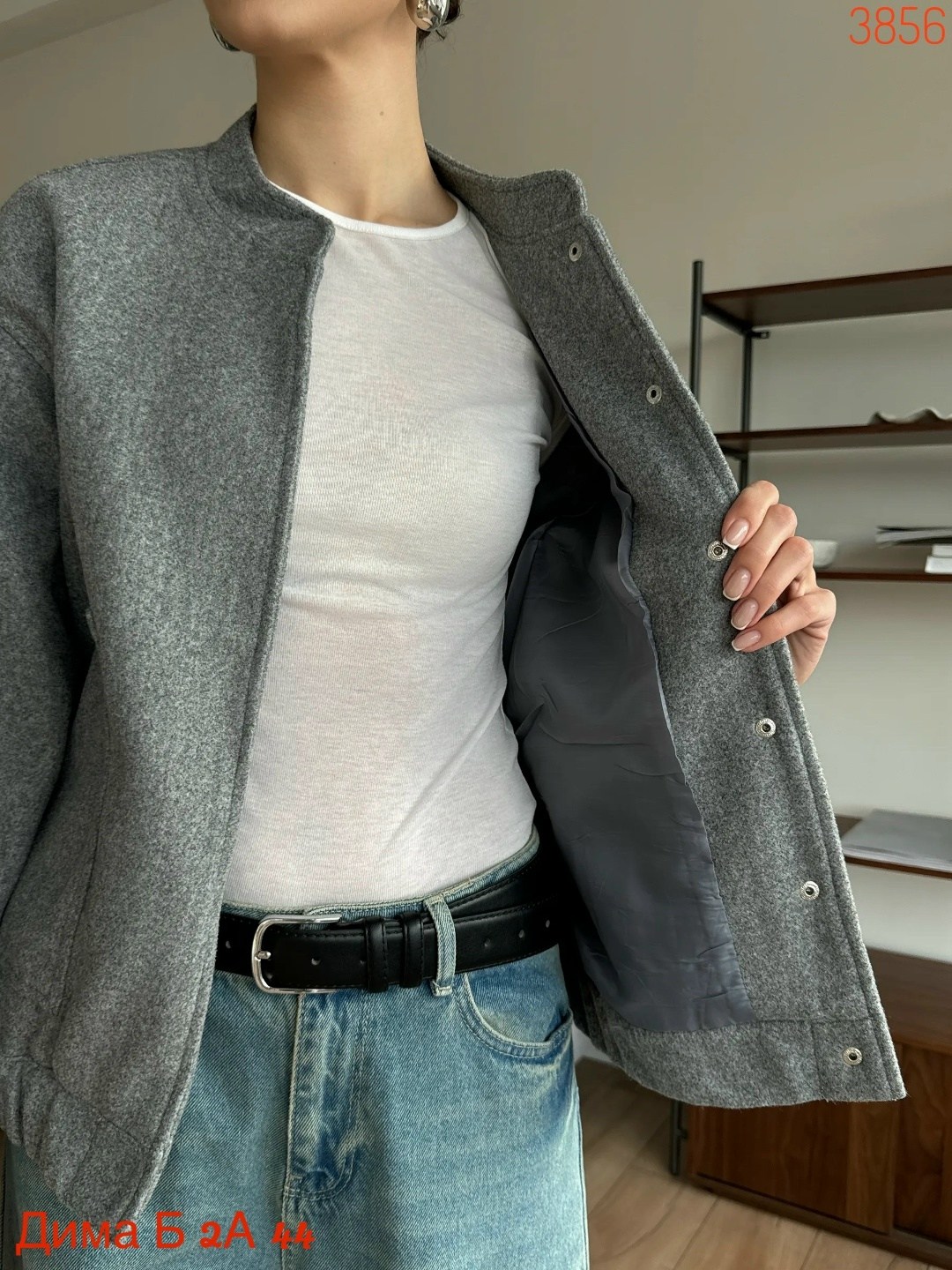 куртка-бомбер оверсайз из пальтовой ткани,куртка бомбер оверсайз удлиненная,оверсайз бомбер утепленный,куртка-бомбер оверсайз из пальтовой ткани zarina,женская повседневная серая свободная шерстяная к