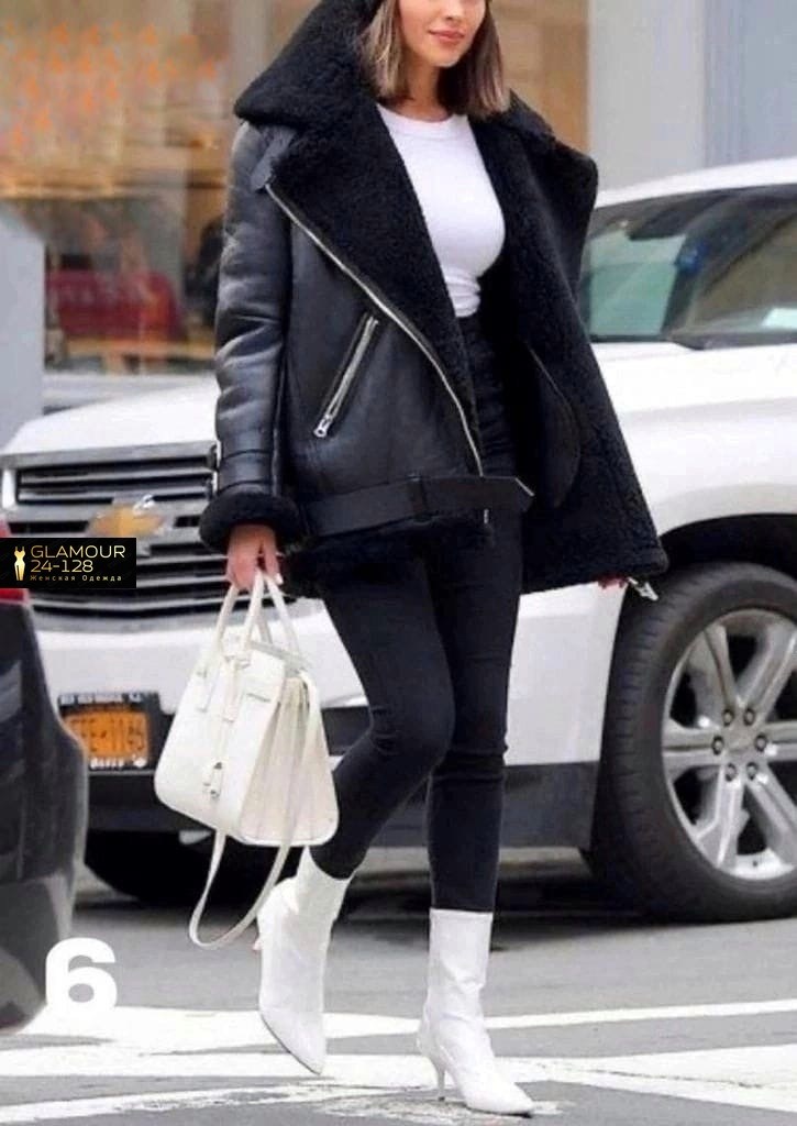 дубленка авиатор,дубленка пилот и платье,winter fashion outfit,оливия калпо стиль одежды,черная дубленка