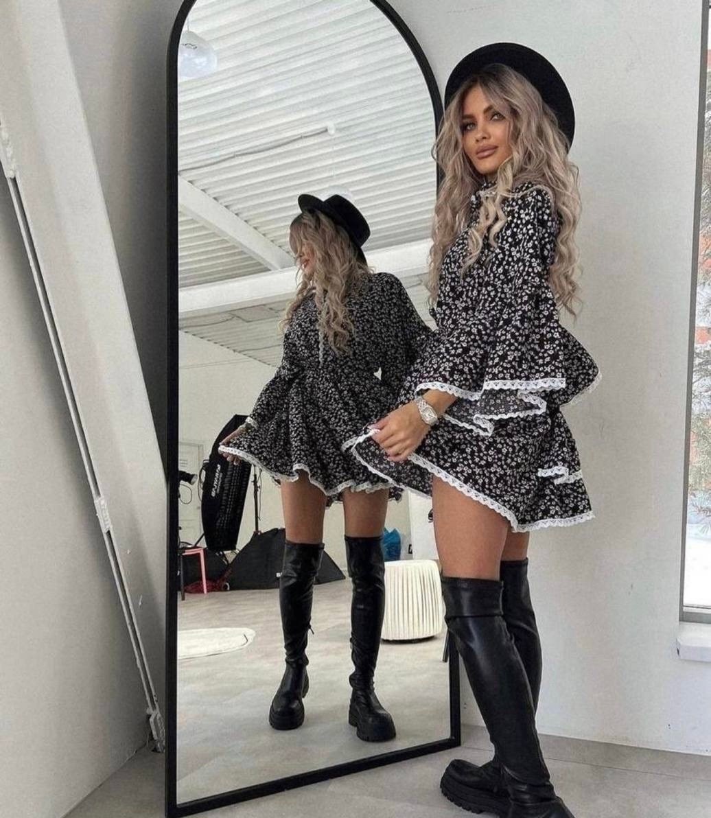 платья,платье женской,платье с объемными рукавами,модное платье,платье стильное