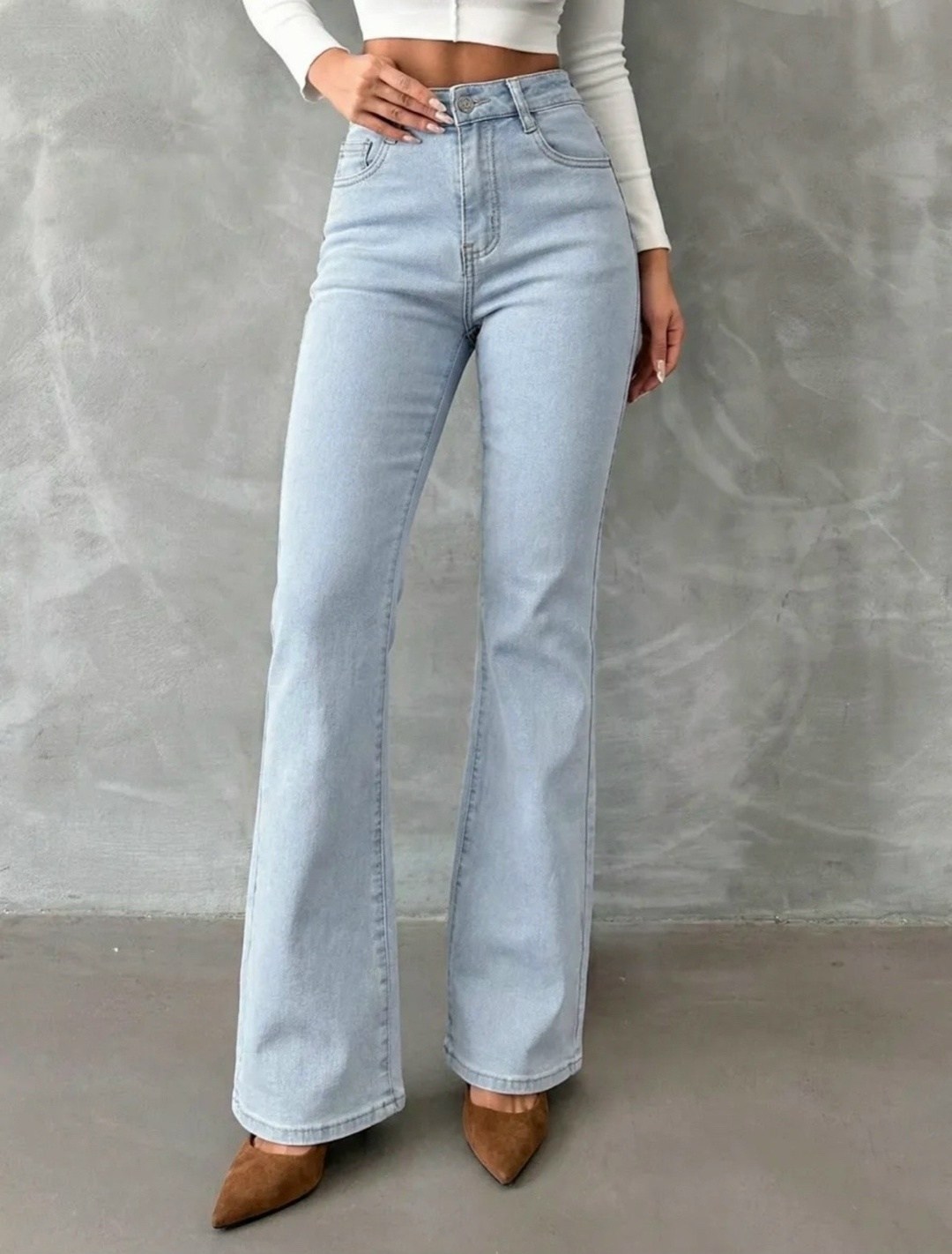 джинсы женские клеш,джинсы женские клеш с высокой посадкой,женские джинсы,модные джинсы клеш,джинсы светлые