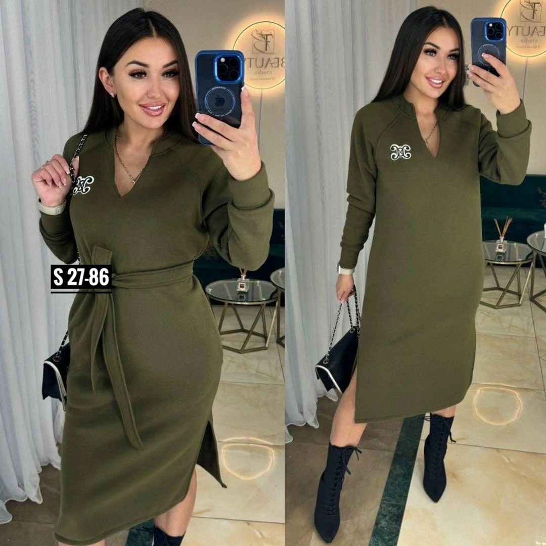 платье теплое,женская платье,платье на флисе,платье комплект,стильное платье