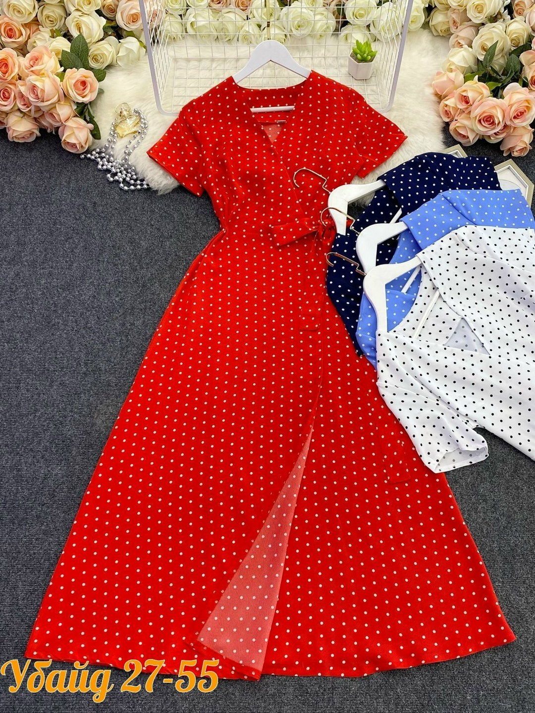 платье женской,платье,женское платье в горошек,красное платье в горошек,платье летнее