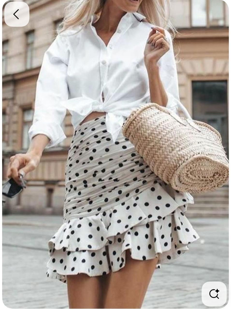 юбка с оборками,юбка в горошек,юбка,летние юбки,юбка с принтом