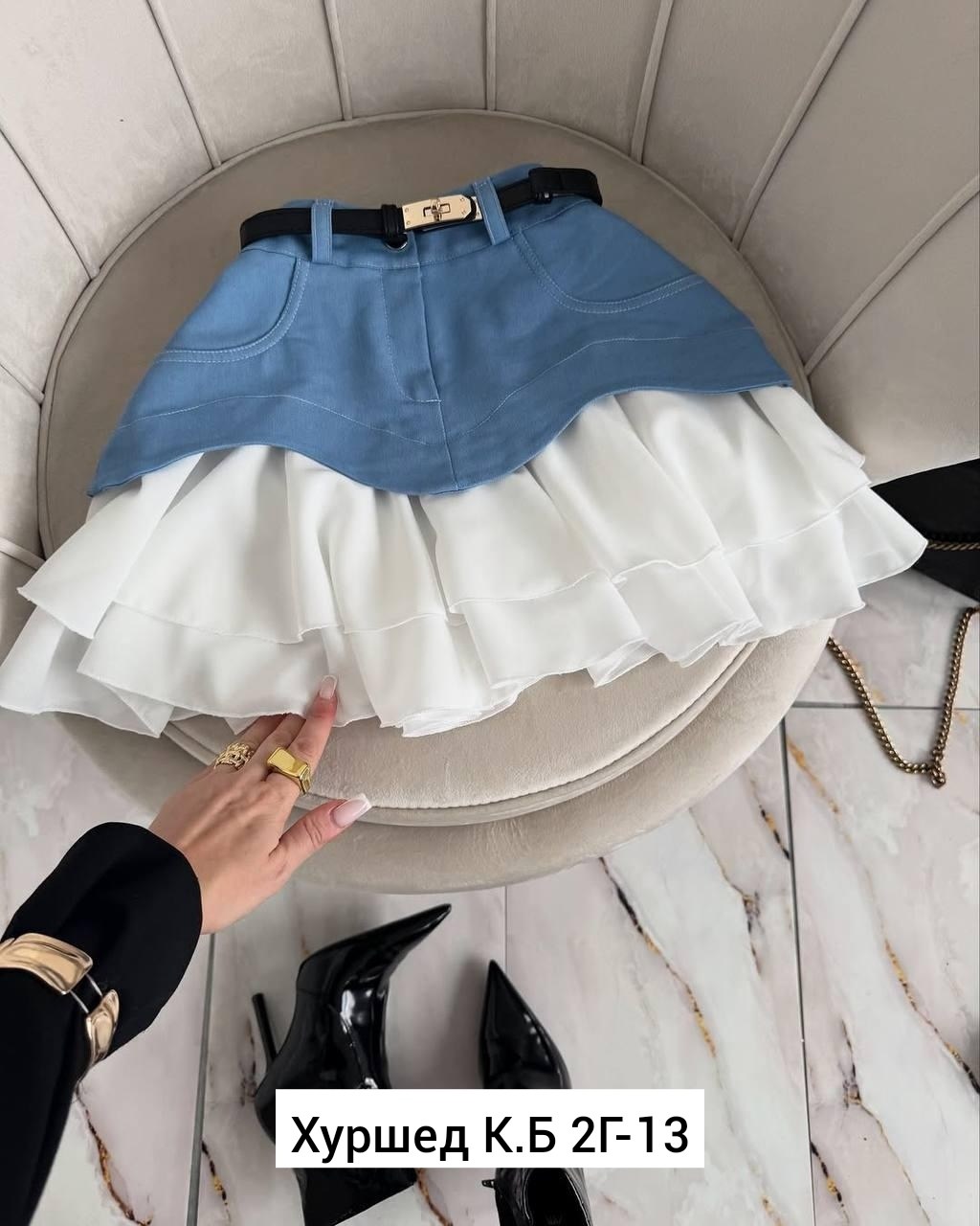 джинсовая юбка с воланами,юбка,мини юбка,модная юбка,женская юбка