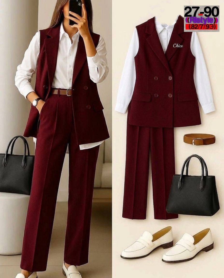 бордовый жилет костюмный женский,брючный костюм,женский брючный костюм с жилетом,женский костюм с жилетом и брюками,бордовый брючный костюм женский