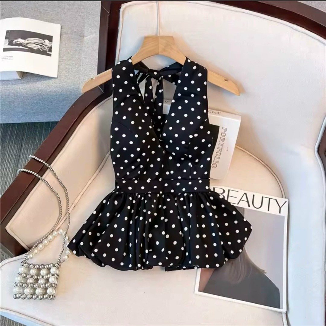 блузка с оборками,комплект одежды для девочек,платья в горошек,блузка в горох,летняя одежда для девочек