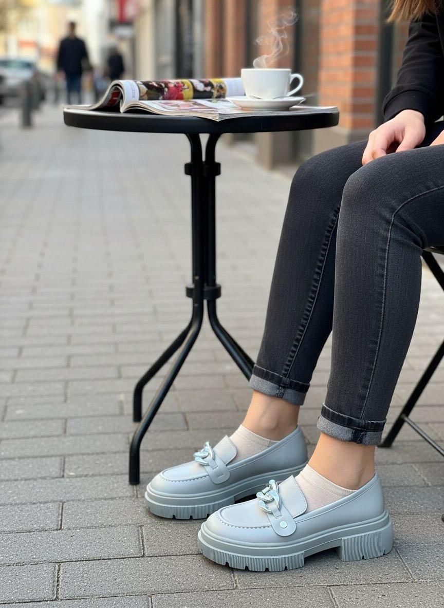 ,лоферы женские,лоферы модные, зенден лоферы,лоферы голубые